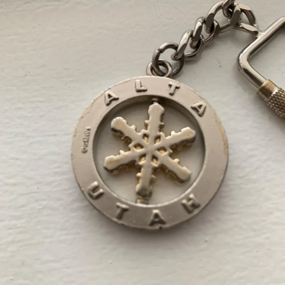 Skiers Only   Alta, Utah   Vintage Keychain